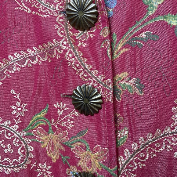 Vintage Painted Pony Small Cropped Jacket Embroidered Fully Lined Red - Picture 3 of 7